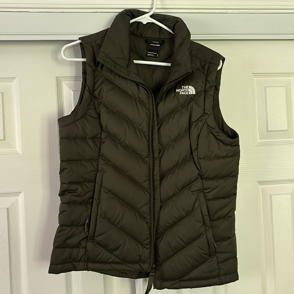 Green North Face vest